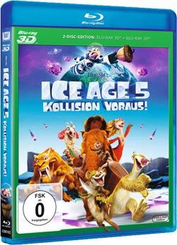 Ice Age 5 - Kollision voraus! (3D Blu-ray) Blu-ray Cover