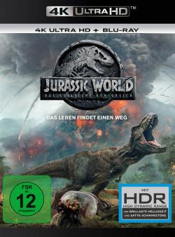 Jurassic World: Das gefallene Königreich (4K Ultra HD) Blu-ray Cover