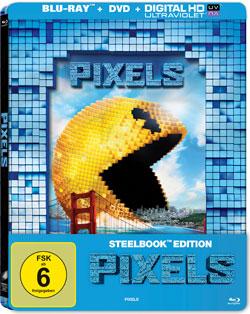 Pixels (Steelbook) Blu-ray Cover
