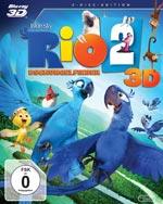 Rio 2 - Dschungelfieber (3D Blu-ray) Blu-ray Cover