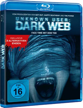 Unknown User: Dark Web Blu-ray Cover
